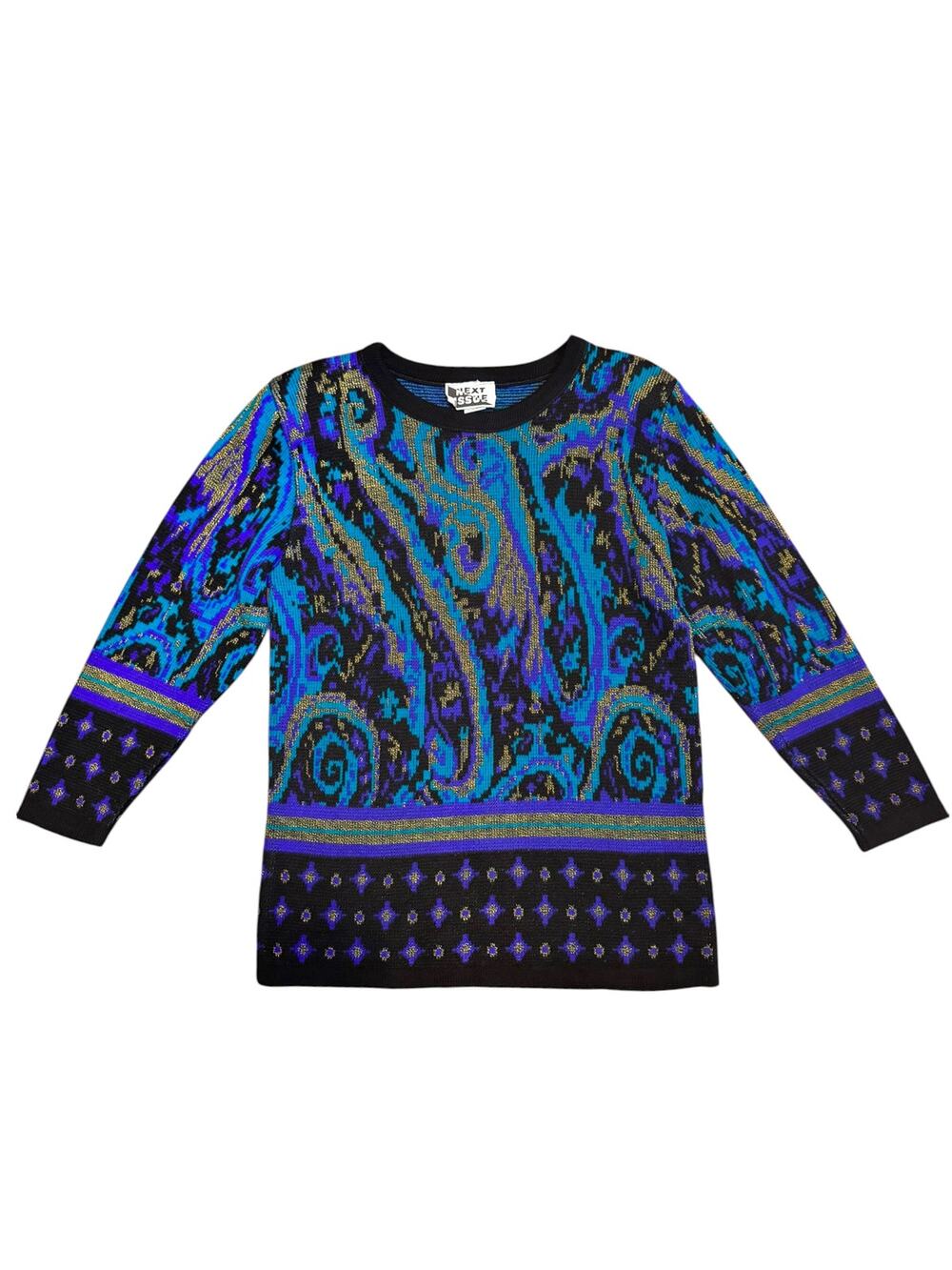 Vintage Next Issue Paisley Sweater – Size Medium